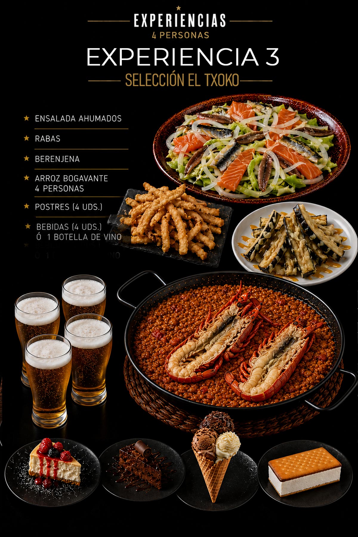 Mar y Arroz para 4 personas