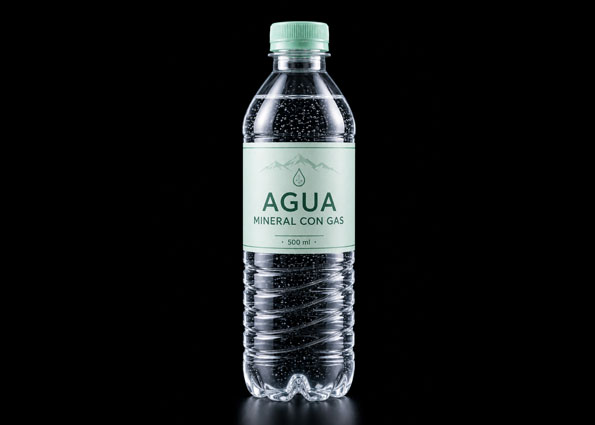 Agua mineral con gas 500 ml