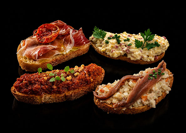 Selección de pintxos variados