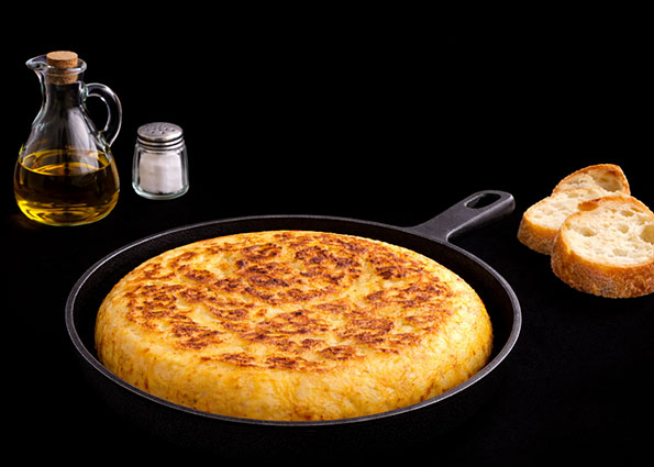 Tortilla de patatas al punto
